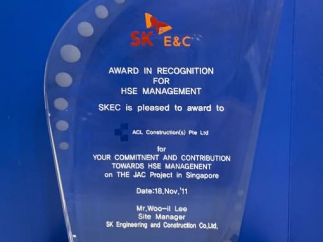 2011 Award By SKEC Acl Construction